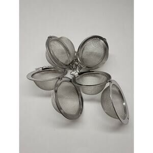 Tea Infuser Ball Mesh Leaf Herb Strainer Stainless Steel Secure Locking 4pcs